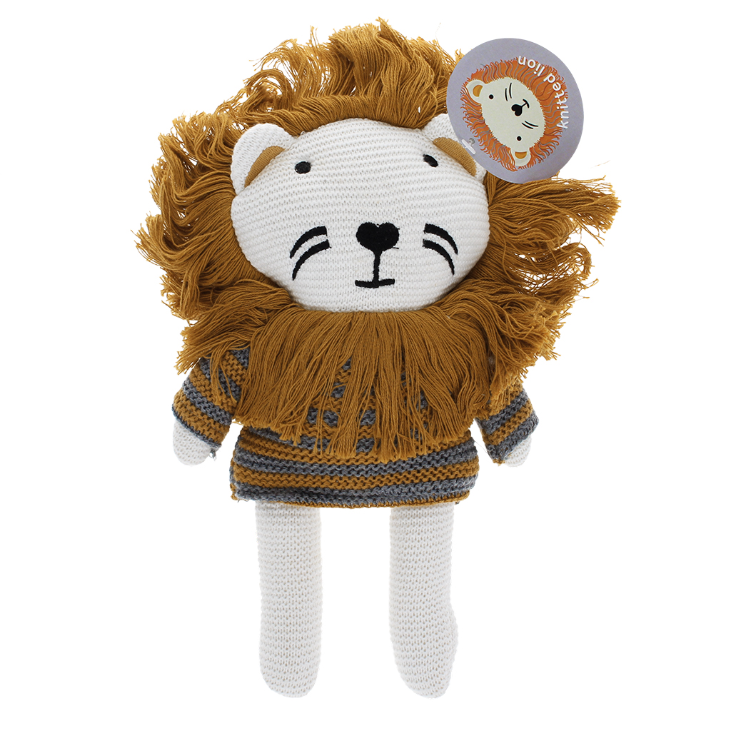 knitted soft toy - lion