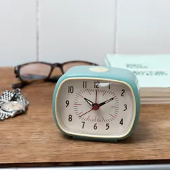 retro alarm clock - light blue retro alarm clock - light blue