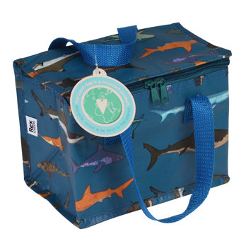 insulated lunch bag - sharks