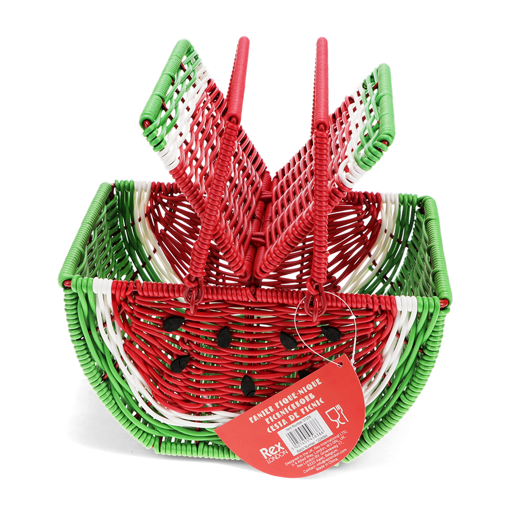 kleiner obst-picknickkorb - wassermelone
