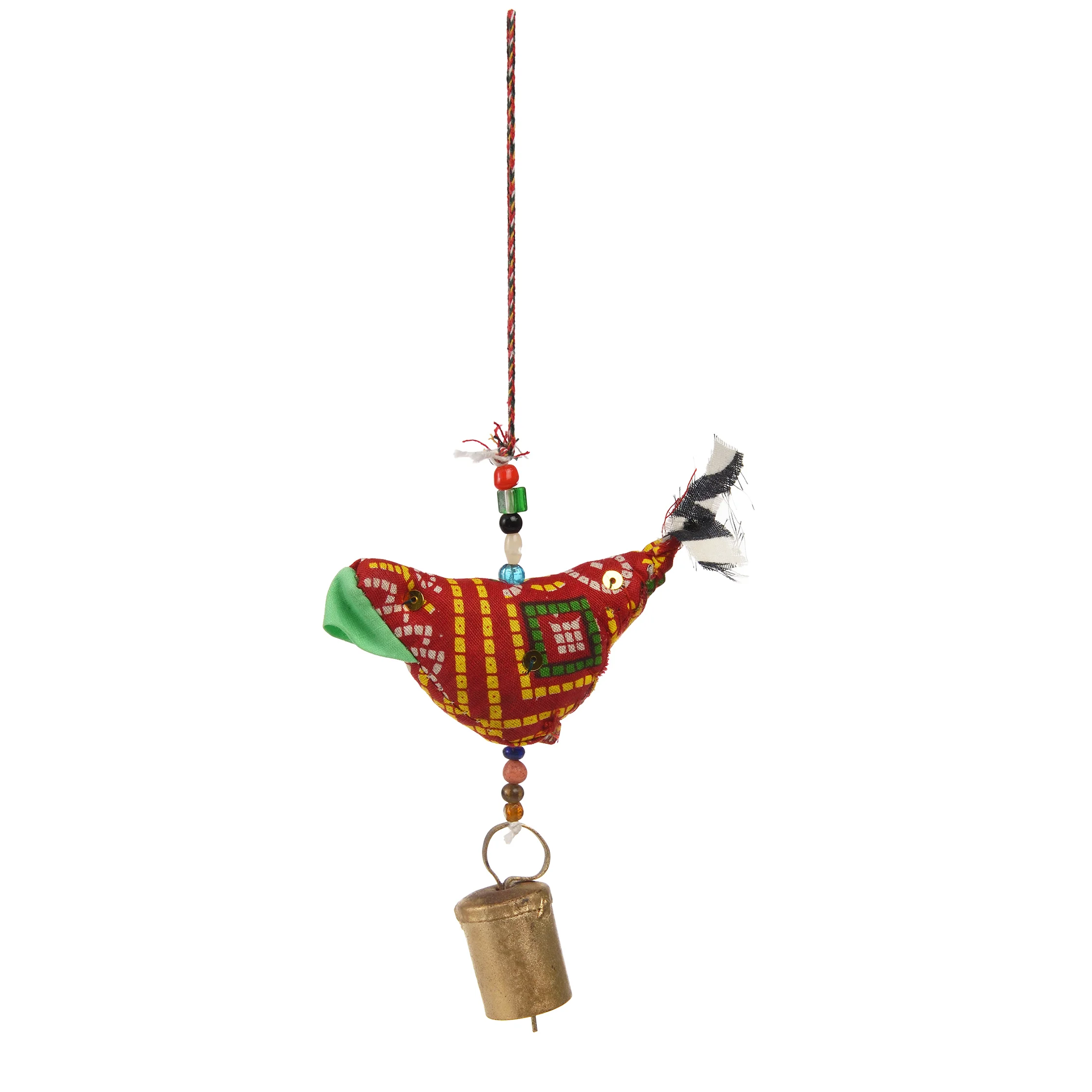 deko-vogel aus stoff zum aufhängen (sortierte farben)