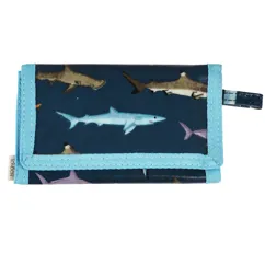 children's wallet - sharks