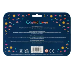 stick on earrings (30 pairs) - cosmic love stick on earrings (30 pairs) - cosmic love