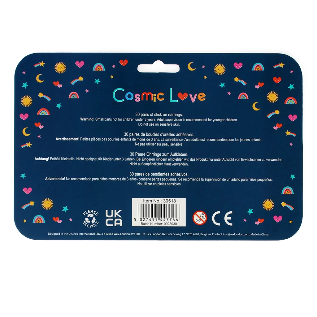 earring stickers - cosmic love