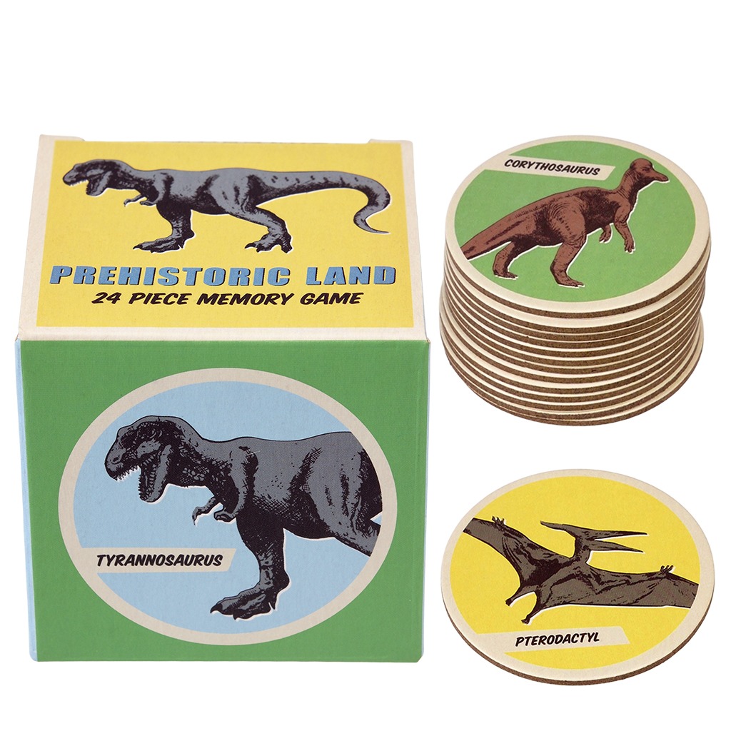 jeu de mémoire prehistoric land (24 pièces)