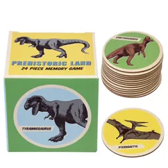 memory game (24 pieces) - prehistoric land memory game (24 pieces) - prehistoric land