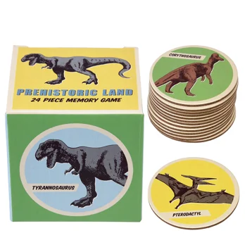 memory game (24 pieces) - prehistoric land memory game (24 pieces) - prehistoric land