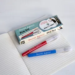 secret agent invisible ink spy pens (set of 2) secret agent invisible ink spy pens (set of 2)