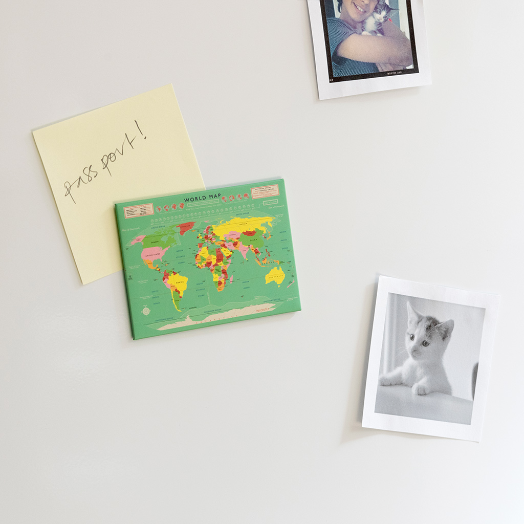 aimant de réfrigérateur﻿ world map