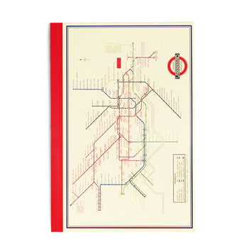 a5 notebook - tfl heritage tube map