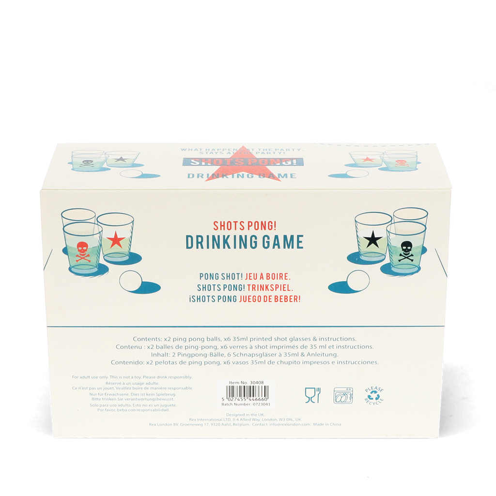 drinking game - shots pong