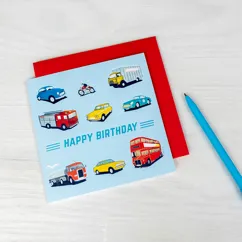 carte d'anniversaire road trip