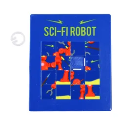 slide puzzle sci-fi robot