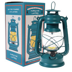 blue led hurricane lantern - spirit of adventure