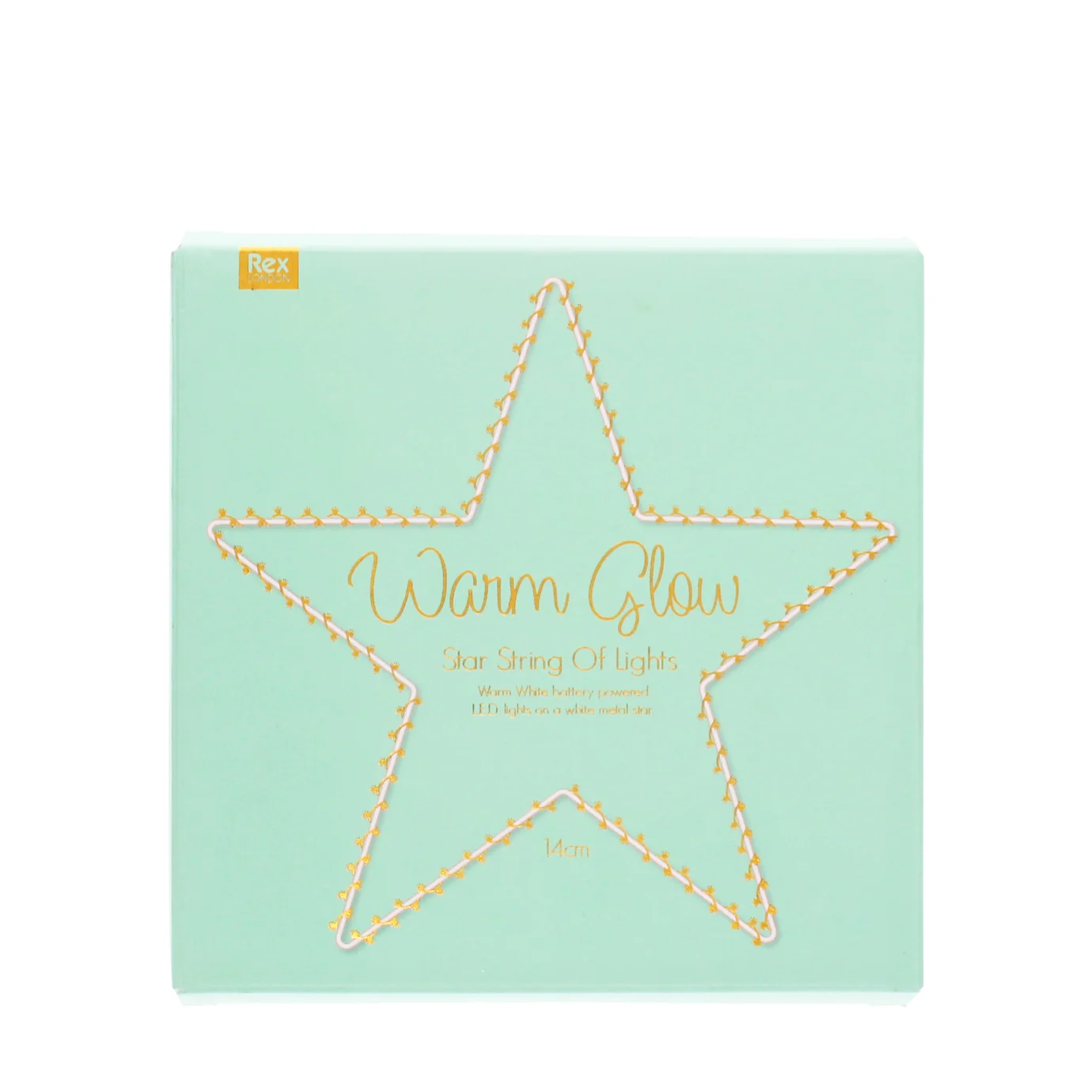 small metal star led light (14cm)