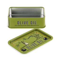 mini storage tin with lid - grove olive oil