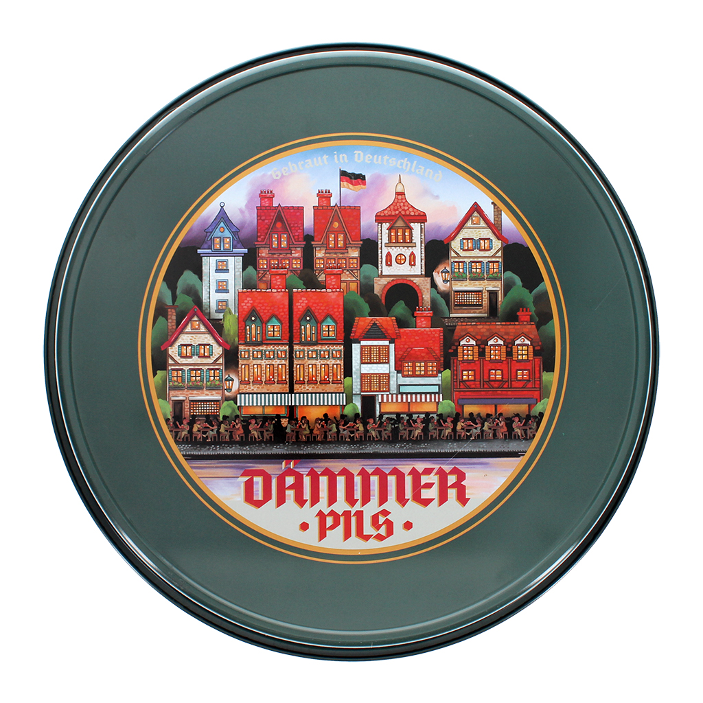 round metal serving tray - dammer pils