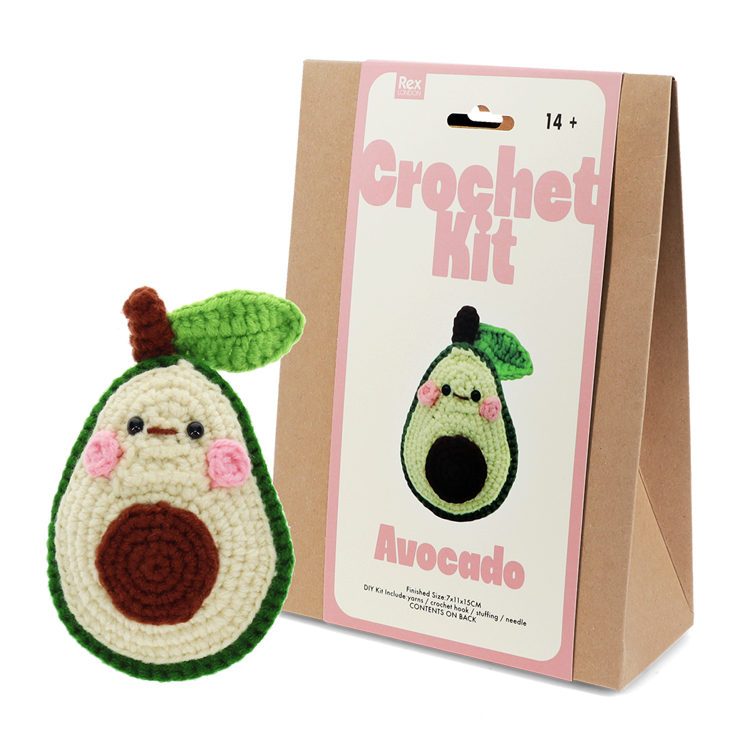 crochet kit - avocado
