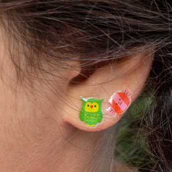 cat stick on earrings (40 pairs)