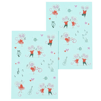 abwaschbare tattoos mimi and milo (2 bögen)