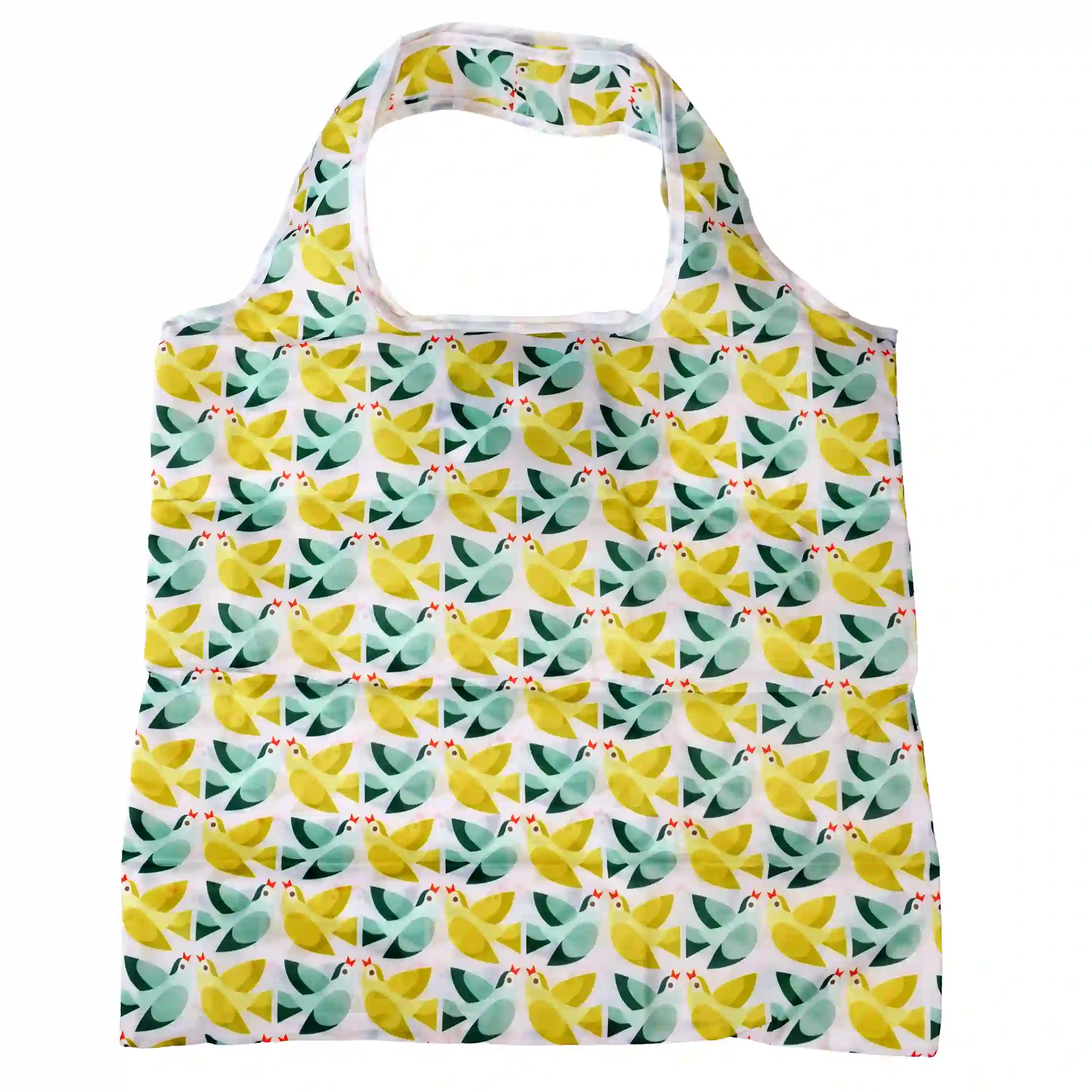 recycled foldaway shopper bag - love birds