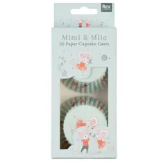 cupcake cases (pack of 50) - mouse ballet cupcake cases (pack of 50) - mouse ballet