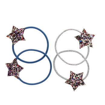 glitter star hairbands (set of 4) - fairies in the garden