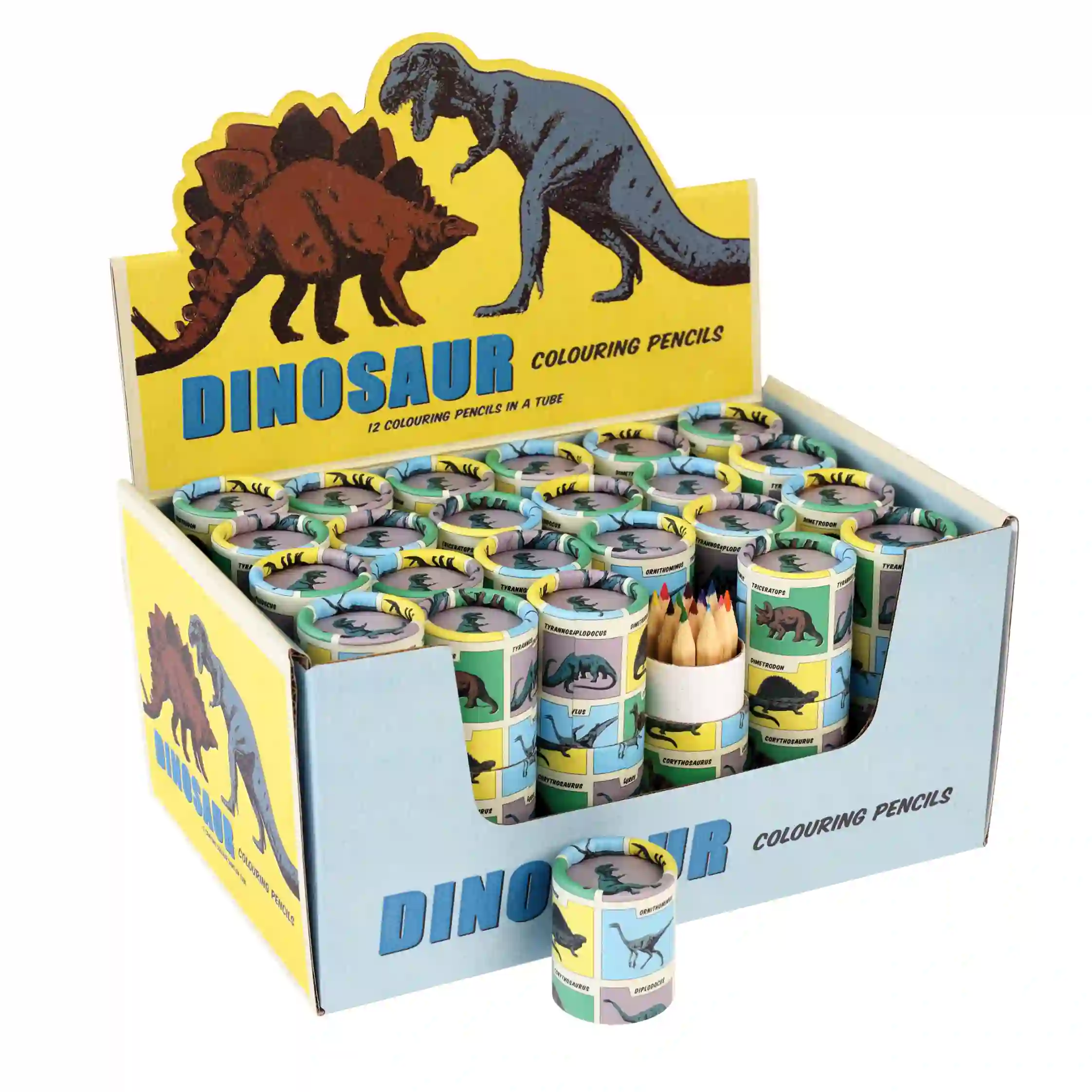 crayons de couleur dinosaures (set de 12)