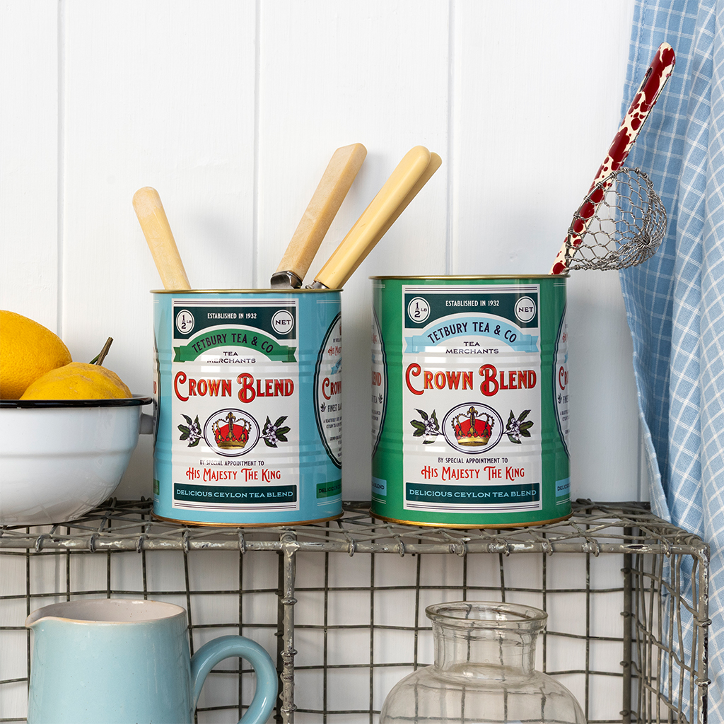 medium storage tins (set of 2) - crown blend