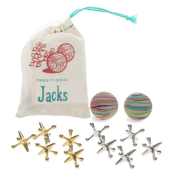 jeu de jacks traditionnel dans un sachet