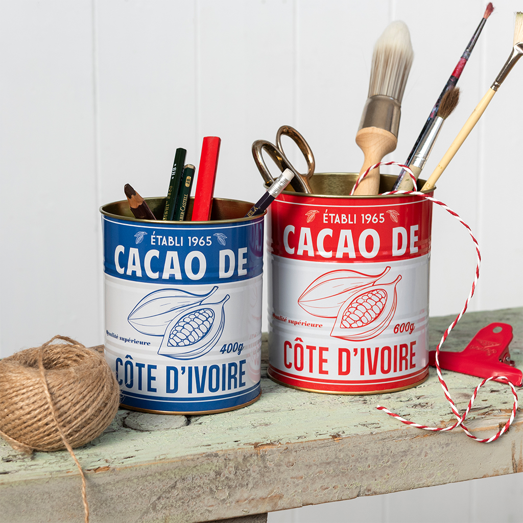 medium storage tins (set of 2) - cacao