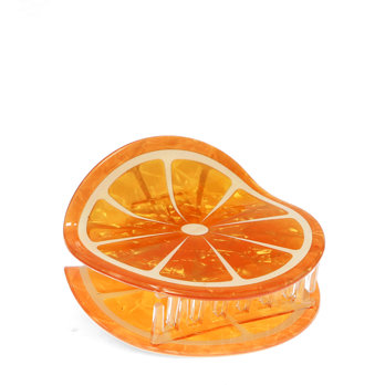 hair claw clip - orange