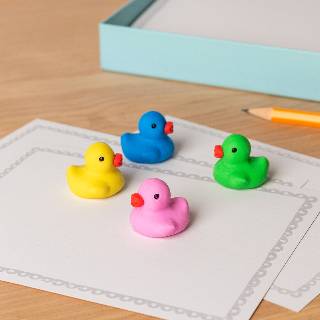erasers (set of 4) - ducks