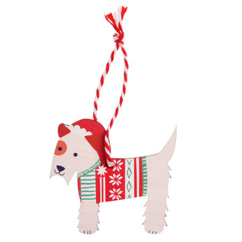 weihnachtsdekoration scottish terrier