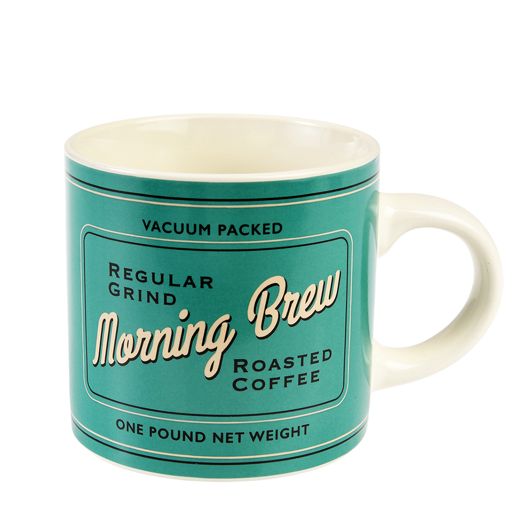 vintage coffee mug - morning brew