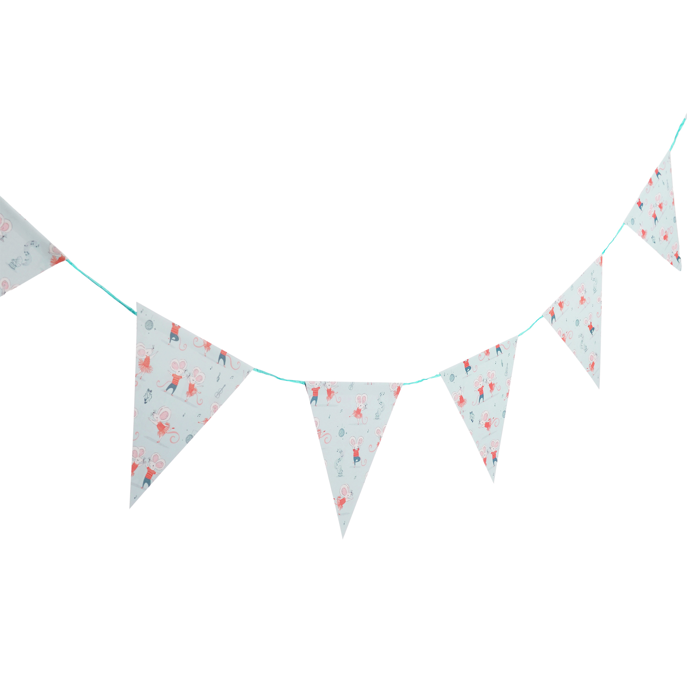 paper bunting (3 metres) - mouse ballet