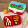 lunchbox mit fach - sunny sausage dog