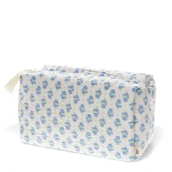 quilted wash bag - cornflower quilted wash bag - cornflower
