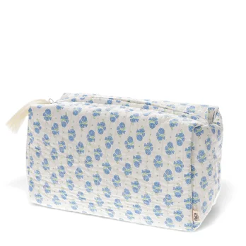 quilted wash bag - cornflower quilted wash bag - cornflower