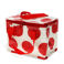 insulated lunch bag - red on white spotlight
