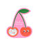 boucles d'oreilles autocollantes (40 paires) - cherry