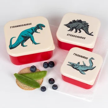 snack boxes (set of 3) - prehistoric land snack boxes (set of 3) - prehistoric land