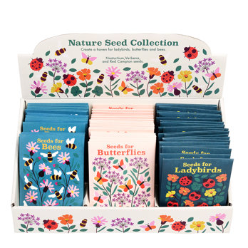 kollektion mit natürlichen blumensamen (sortiert)