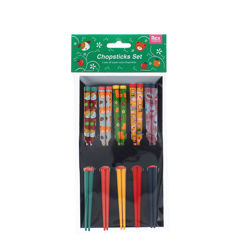 essstäbchen aus bamboo für kinder (5-er packung) - niedliche tiere