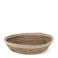 conical jute decorative bowl - cotton stitching