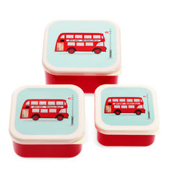 snack boxes (set of 3) - tfl routemaster bus
