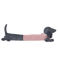 sausage dog draught excluder - pink