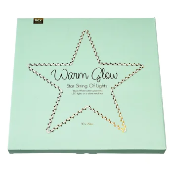 metallstern mit led lichtern - 30cm metallstern mit led lichtern - 30cm