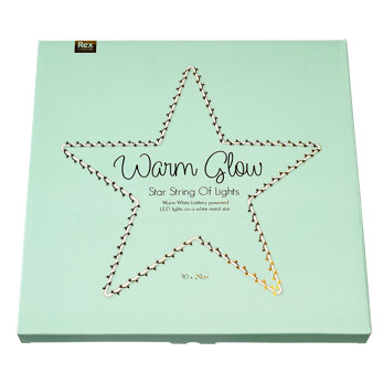 lumière led étoile en métal - 30cm