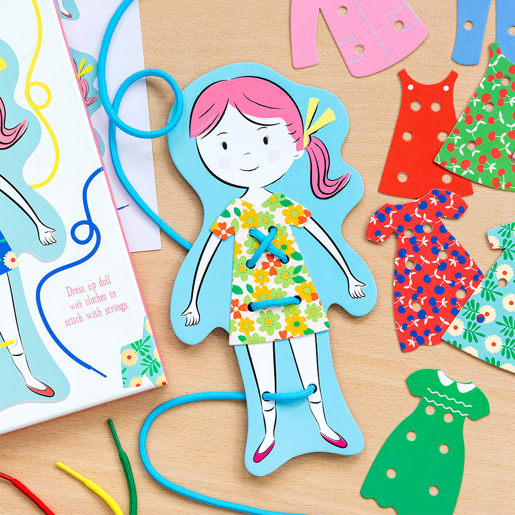 learn to stitch dress-up dolly kit